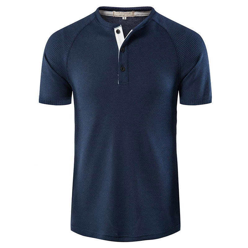 Herrar kortärmad polo-shirt med strukturerad tyg Mirla-Eva Jonsson