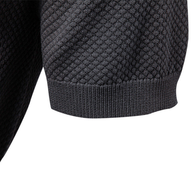 Herrar kortärmad polo skjorta med strukturerad design Eva Jonsson-Eva Jonsson