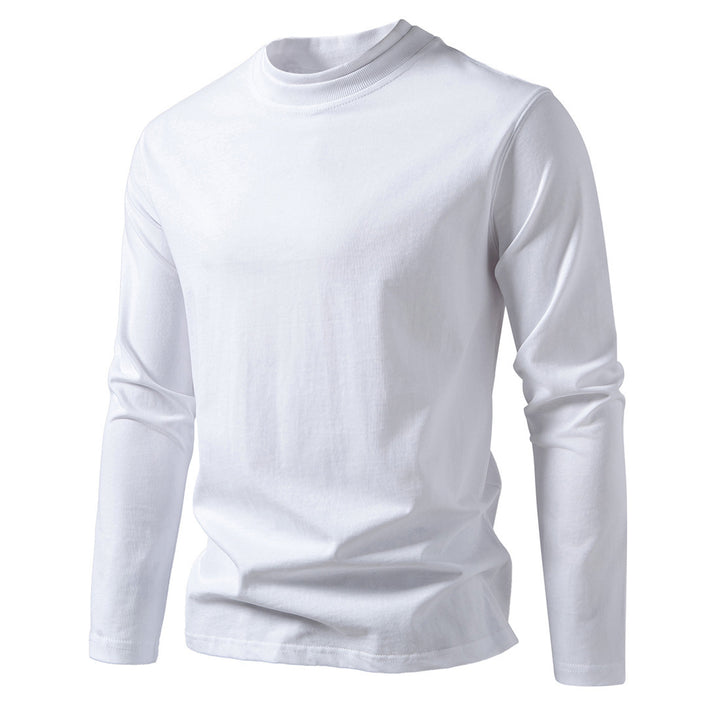 Herrar långärmad T-shirt i ett bekvämt bomullsblandning med rund halsringning Eva Jonsson-Eva Jonsson