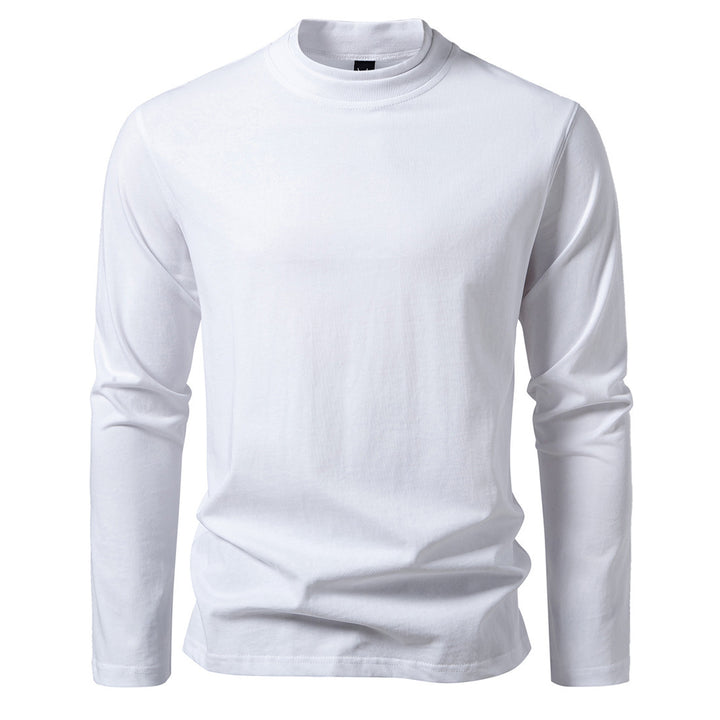 Herrar långärmad T-shirt i ett bekvämt bomullsblandning med rund halsringning Eva Jonsson-Eva Jonsson