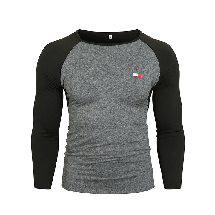 Herrar långärmad T-shirt med raglanärmar och högkvalitativ bomull Mirla-Eva Jonsson