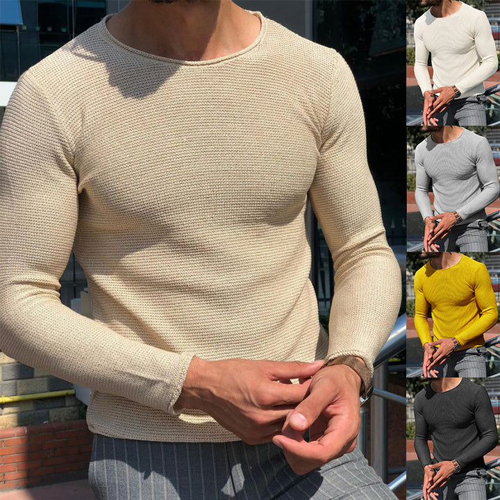 Herrar långärmad T-shirt med strukturerad väv Eva Jonsson-Eva Jonsson