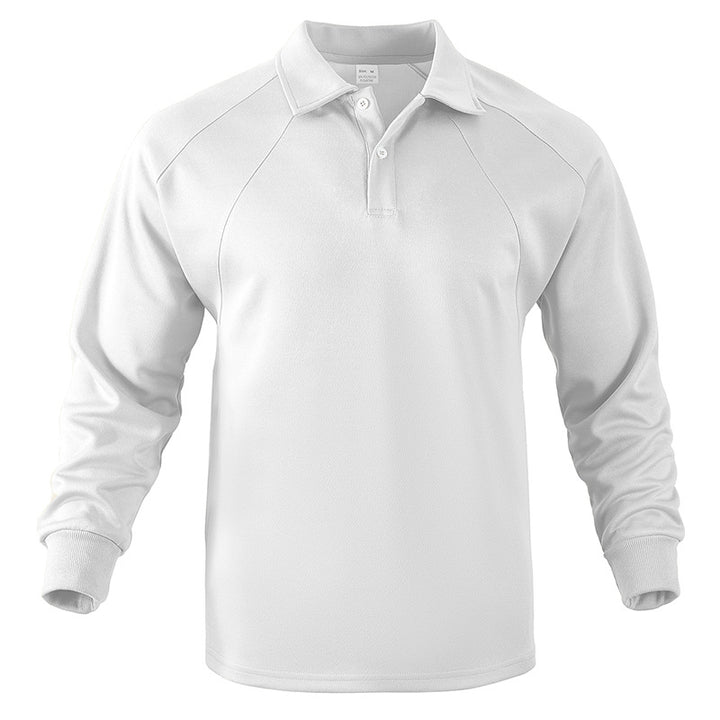 Herrar långärmad polo-shirt i mjuk bomull med sportiga accenter Eva Jonsson-Eva Jonsson