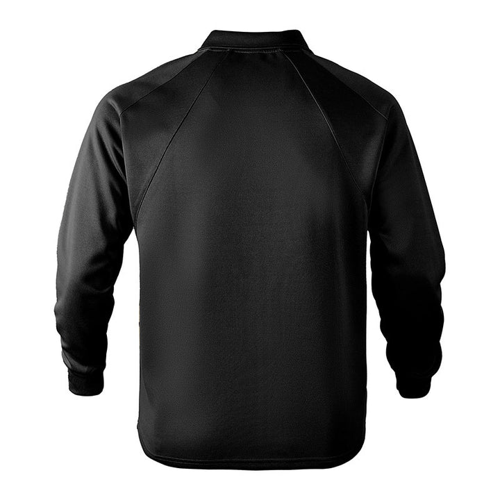 Herrar långärmad polo-shirt i mjuk bomull med sportiga accenter Mirla-Eva Jonsson