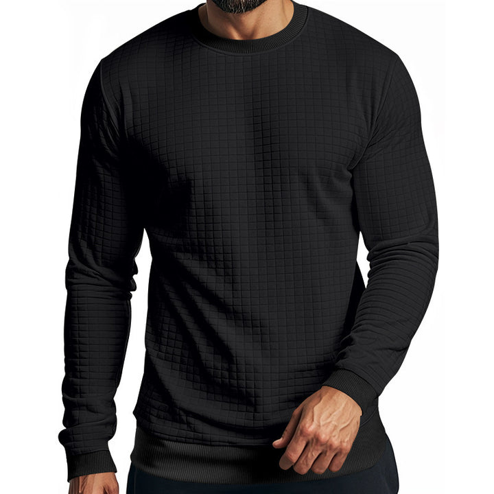 Herrar långärmad sweatshirt med strukturerad design och elastiska muddar Mirla-Eva Jonsson