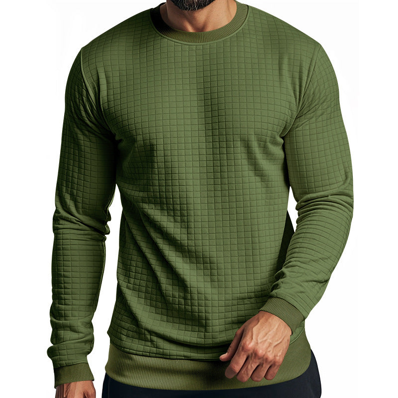 Herrar långärmad sweatshirt med strukturerad design och elastiska muddar Mirla-Eva Jonsson