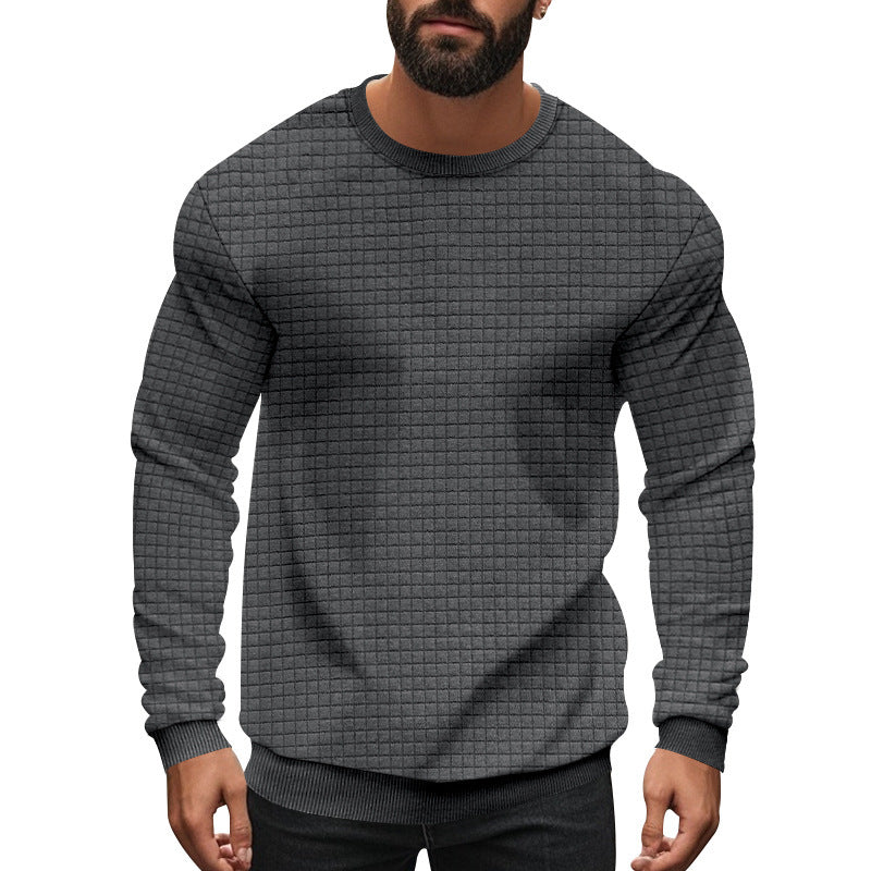 Herrar långärmad sweatshirt med strukturerad design och elastiska muddar Mirla-Eva Jonsson