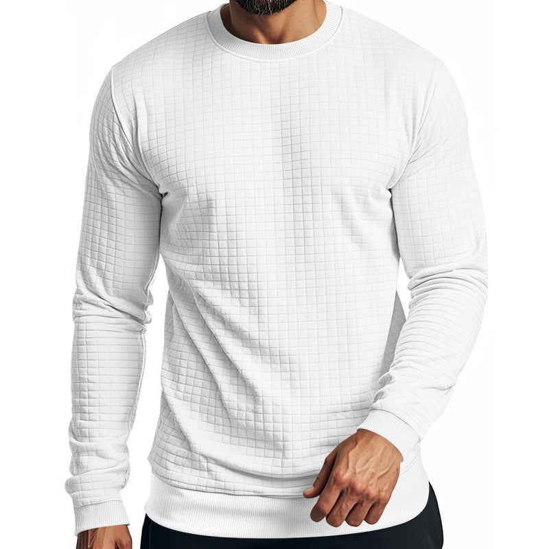 Herrar långärmad sweatshirt med strukturerad design och elastiska muddar Mirla-Eva Jonsson