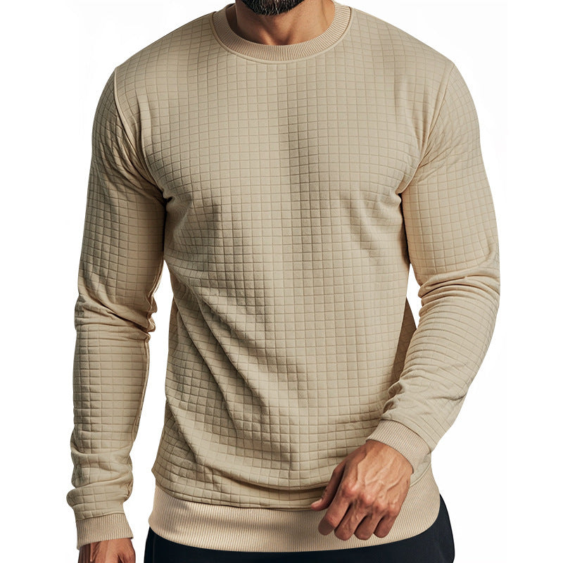 Herrar långärmad sweatshirt med strukturerad design och elastiska muddar Mirla-Eva Jonsson
