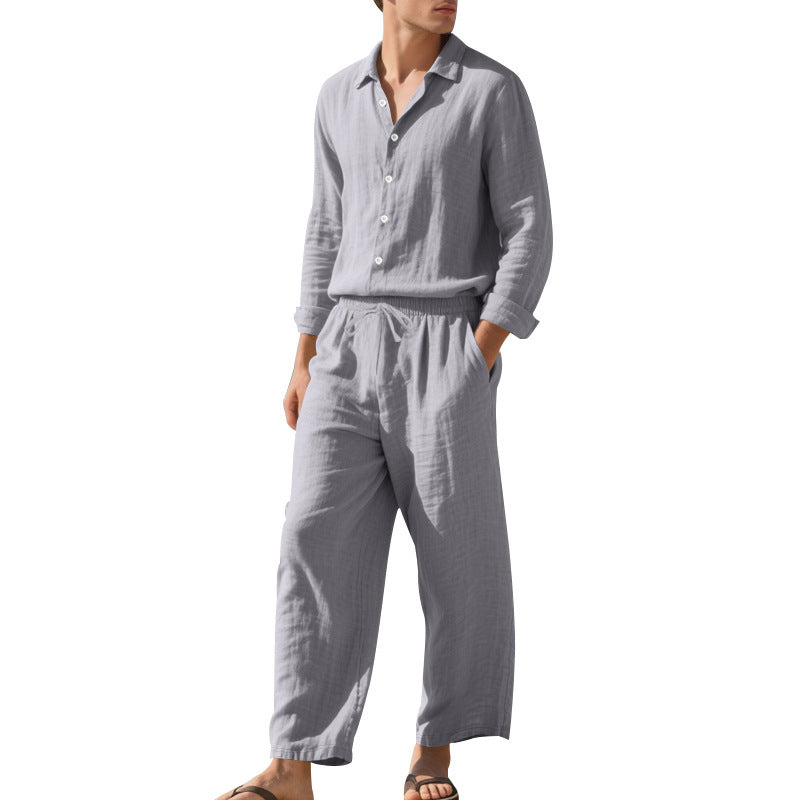 Herrar luftig linne-outfit Mirla-Eva Jonsson