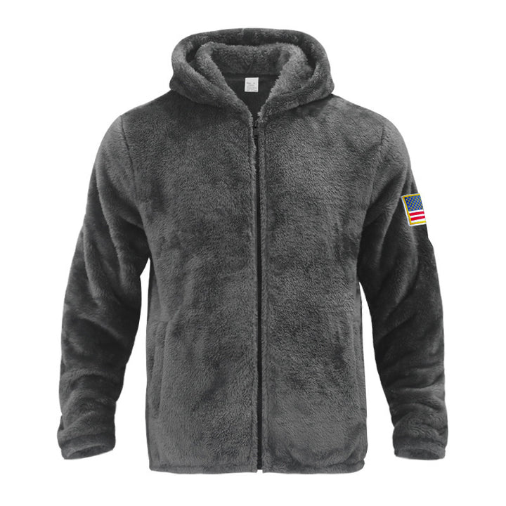 Herrar mjuk fleece-hoodie med huva och dragkedja Eva Jonsson-Eva Jonsson