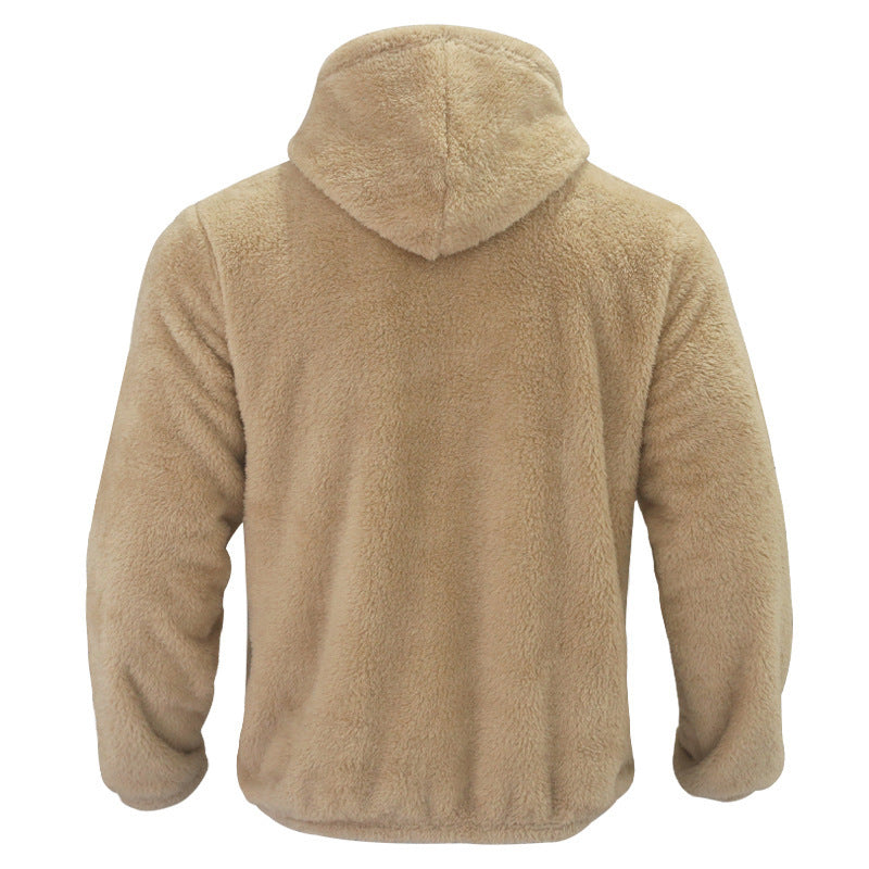 Herrar mjuk fleece-hoodie med huva och dragkedja Eva Jonsson-Eva Jonsson