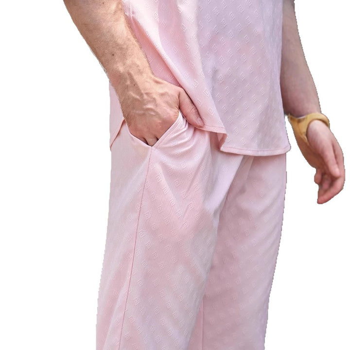 Herrar modemedveten fritidsbyx-set med bekväm passform och elegant strukturdesign Mirla-Eva Jonsson
