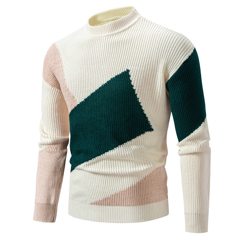Herrar modemedveten rullarhalströja med modern grafisk design Mirla-Eva Jonsson