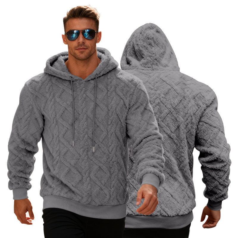Herrar moderiktad hoodie med strukturerad design Mirla-Eva Jonsson
