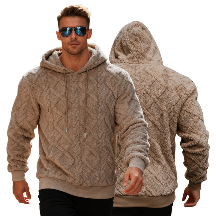 Herrar moderiktad hoodie med strukturerad design Mirla-Eva Jonsson