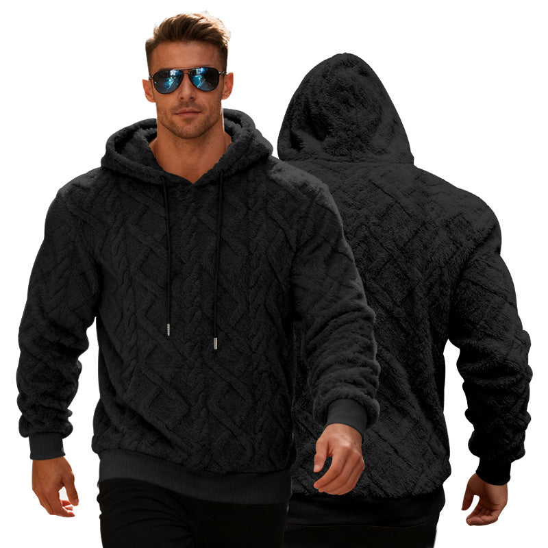 Herrar moderiktad hoodie med strukturerad design Mirla-Eva Jonsson
