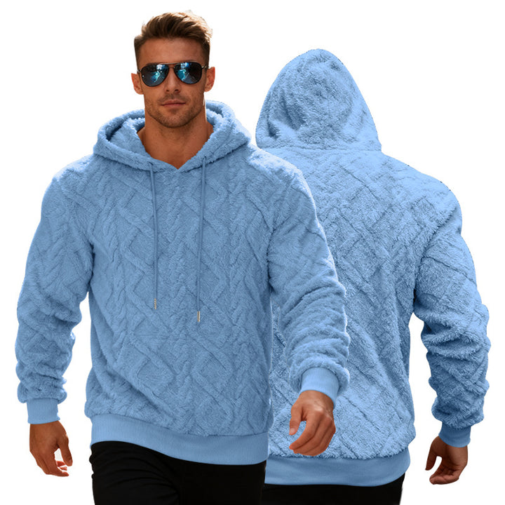 Herrar moderiktad hoodie med strukturerad design Mirla-Eva Jonsson