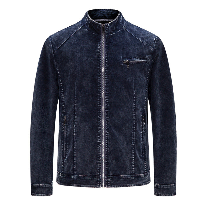 Herrar moderiktig fritidsjacka med lätt denim-effekt Mirla-Eva Jonsson