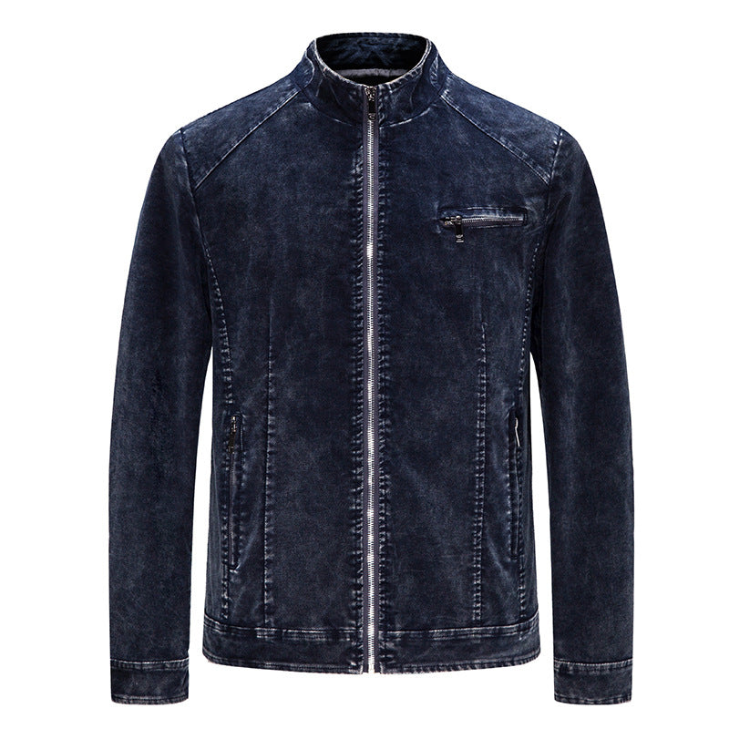 Herrar moderiktig fritidsjacka med lätt denim-effekt Mirla-Eva Jonsson