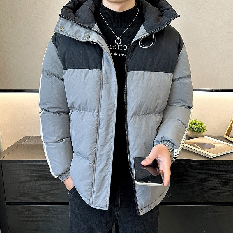 Herrar moderiktig och varm quiltjacka med justerbar huva Eva Jonsson-Eva Jonsson