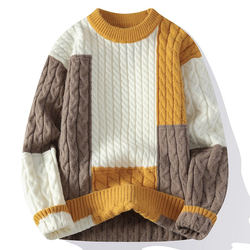 Herrar moderiktig tröja i cable knit design Mirla-Eva Jonsson