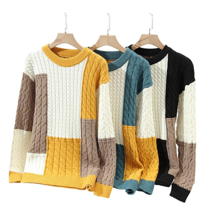 Herrar moderiktig tröja i cable knit design Mirla-Eva Jonsson
