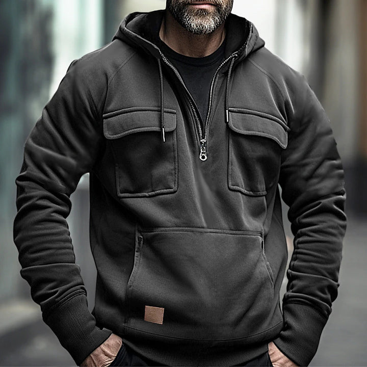 Herrar moderiktiga hoodies med praktiska bröstfickor Eva Jonsson-Eva Jonsson