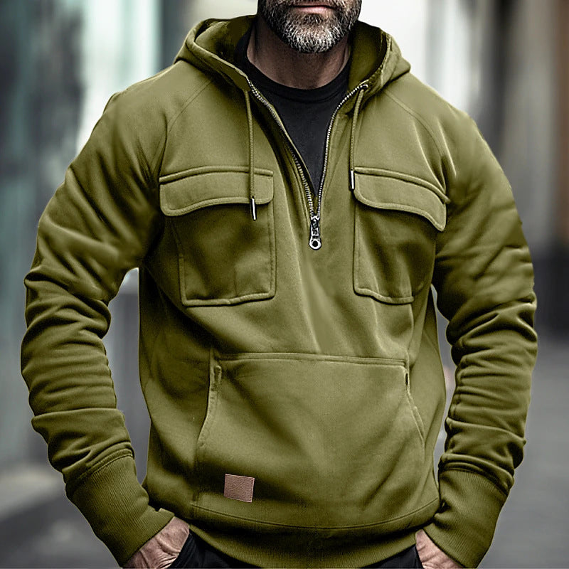 Herrar moderiktiga hoodies med praktiska bröstfickor Eva Jonsson-Eva Jonsson