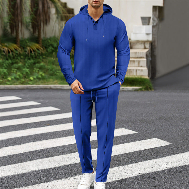 Herrar modernt hoodie-set med sportig passform och praktiska funktioner Mirla-Eva Jonsson