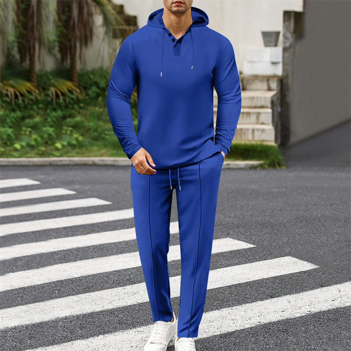 Herrar modernt hoodie-set med sportig passform och praktiska funktioner Mirla-Eva Jonsson