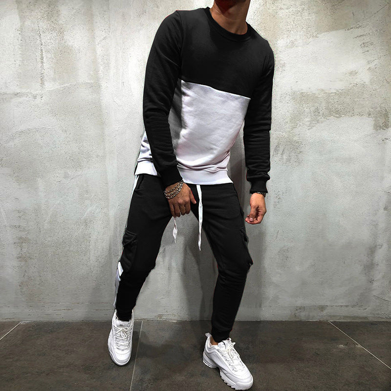 Herrar modernt sweatshirt- och joggingset med funktionella fickor Mirla-Eva Jonsson