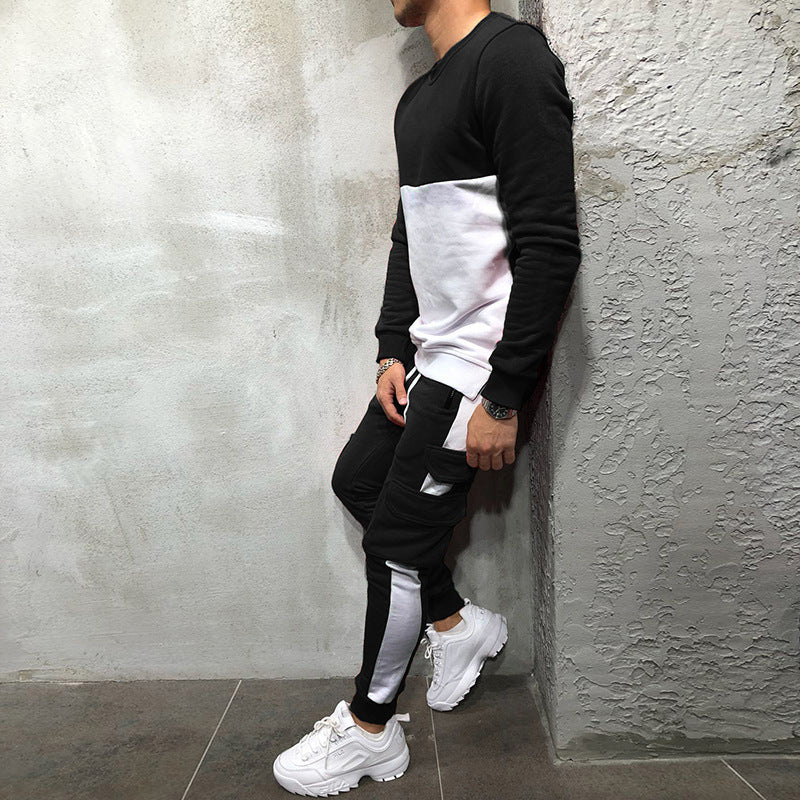 Herrar modernt sweatshirt- och joggingset med funktionella fickor Mirla-Eva Jonsson