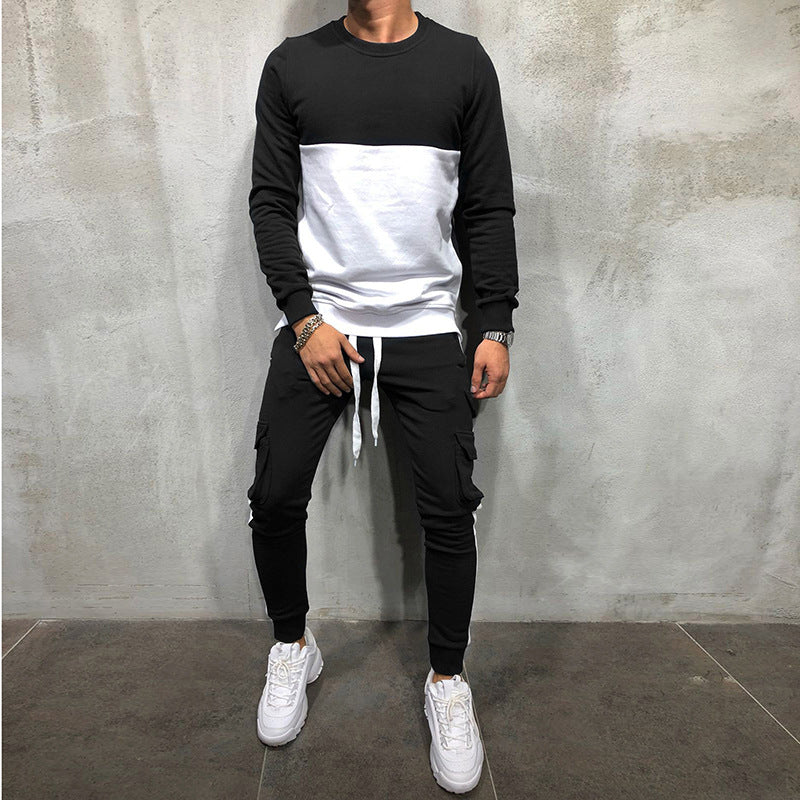 Herrar modernt sweatshirt- och joggingset med funktionella fickor Mirla-Eva Jonsson