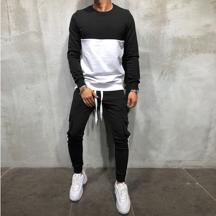 Herrar modernt sweatshirt- och joggingset med funktionella fickor Mirla-Eva Jonsson