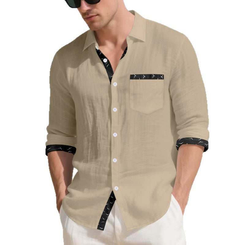 Herrar modetröja med lång ärm och kontrastdetaljer Eva Jonsson-Eva Jonsson