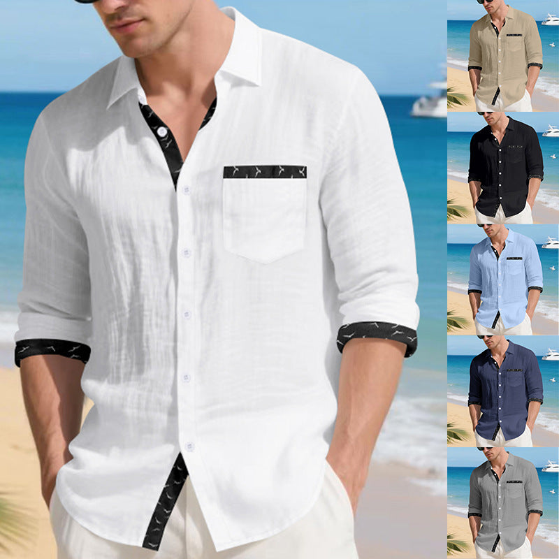 Herrar modetröja med lång ärm och kontrastdetaljer Eva Jonsson-Eva Jonsson