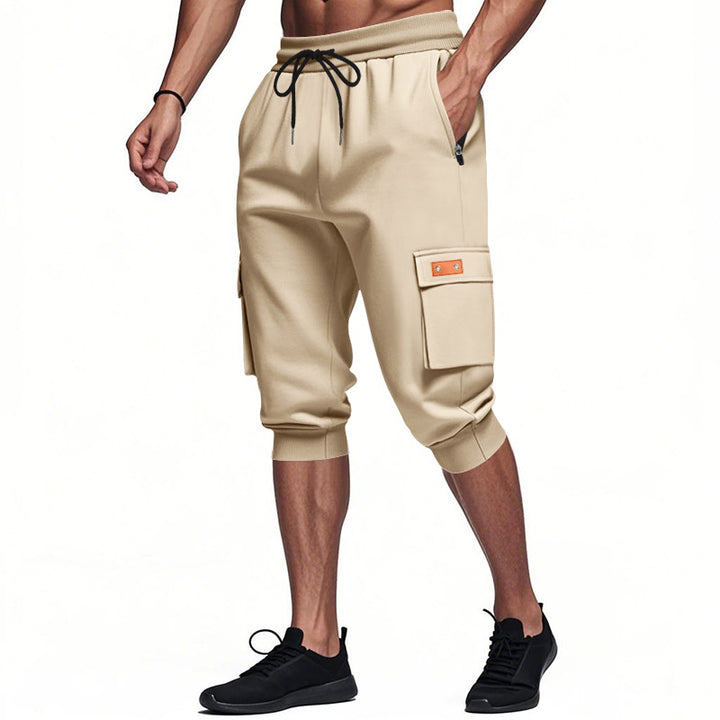 Herrar modiga Cargo-shorts med praktiska sidofickor och elastisk midja Mirla-Eva Jonsson