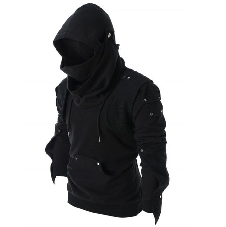 Herrar modisch hoodie-jacka med ståkrage och innovativa detaljer Mirla-Eva Jonsson