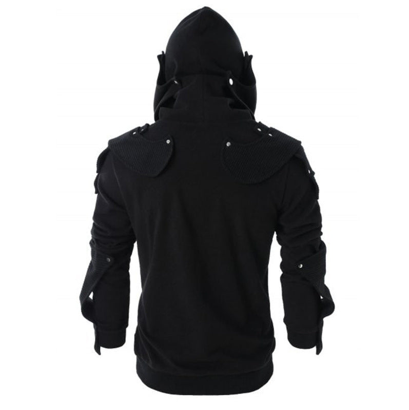 Herrar modisch hoodie-jacka med ståkrage och innovativa detaljer Mirla-Eva Jonsson