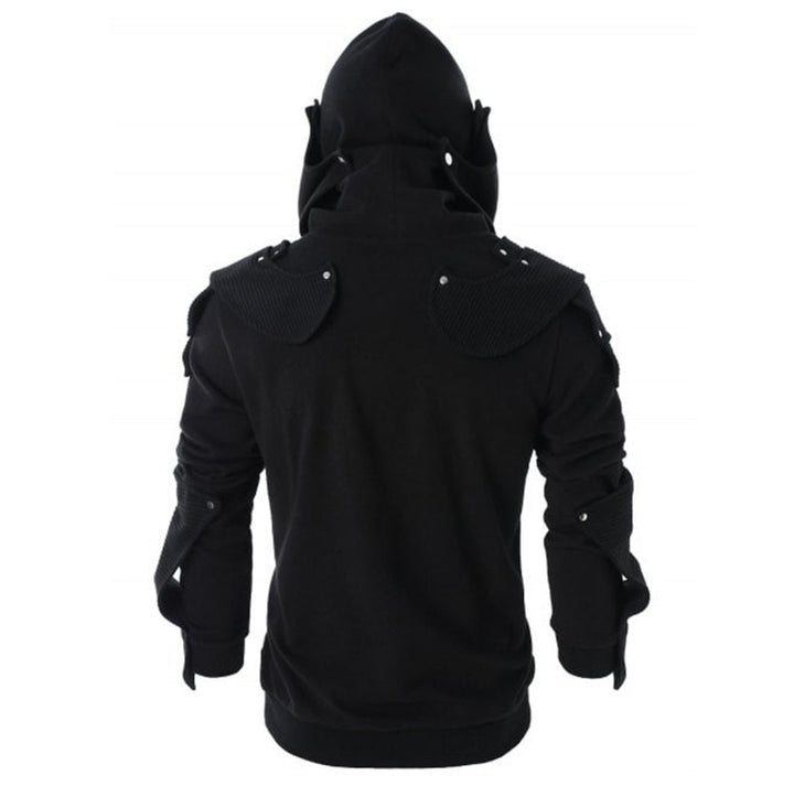 Herrar modisch hoodie-jacka med ståkrage och innovativa detaljer Mirla-Eva Jonsson