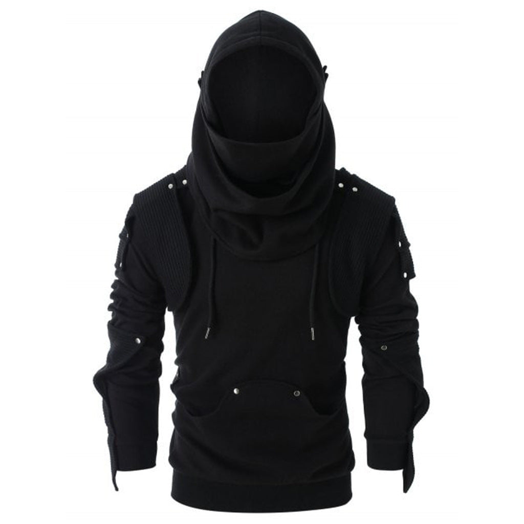 Herrar modisch hoodie-jacka med ståkrage och innovativa detaljer Mirla-Eva Jonsson