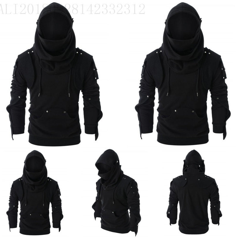 Herrar modisch hoodie-jacka med ståkrage och innovativa detaljer Mirla-Eva Jonsson