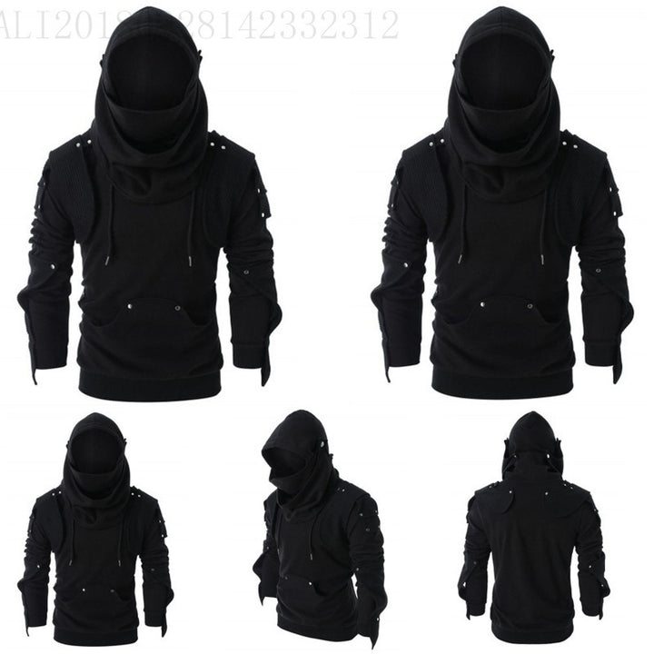 Herrar modisch hoodie-jacka med ståkrage och innovativa detaljer Mirla-Eva Jonsson