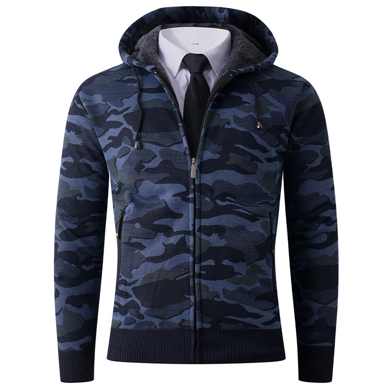 Herrar modisch hoodiejacka med stiligt camouflage-design Mirla-Eva Jonsson