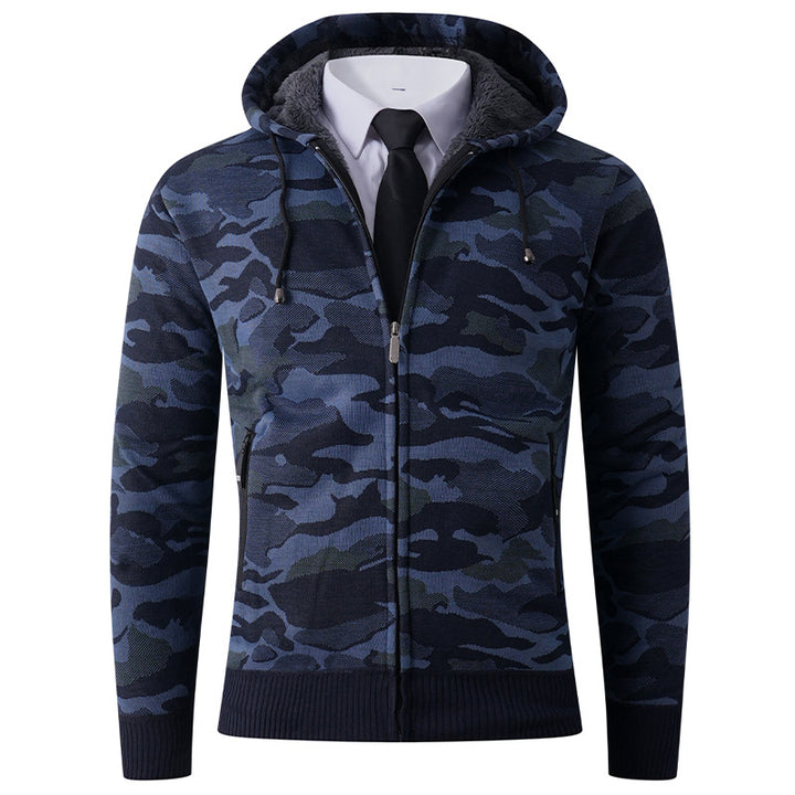 Herrar modisch hoodiejacka med stiligt camouflage-design Mirla-Eva Jonsson