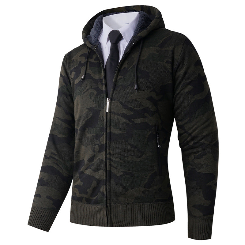 Herrar modisch hoodiejacka med stiligt camouflage-design Mirla-Eva Jonsson