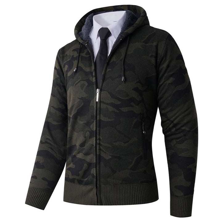 Herrar modisch hoodiejacka med stiligt camouflage-design Mirla-Eva Jonsson