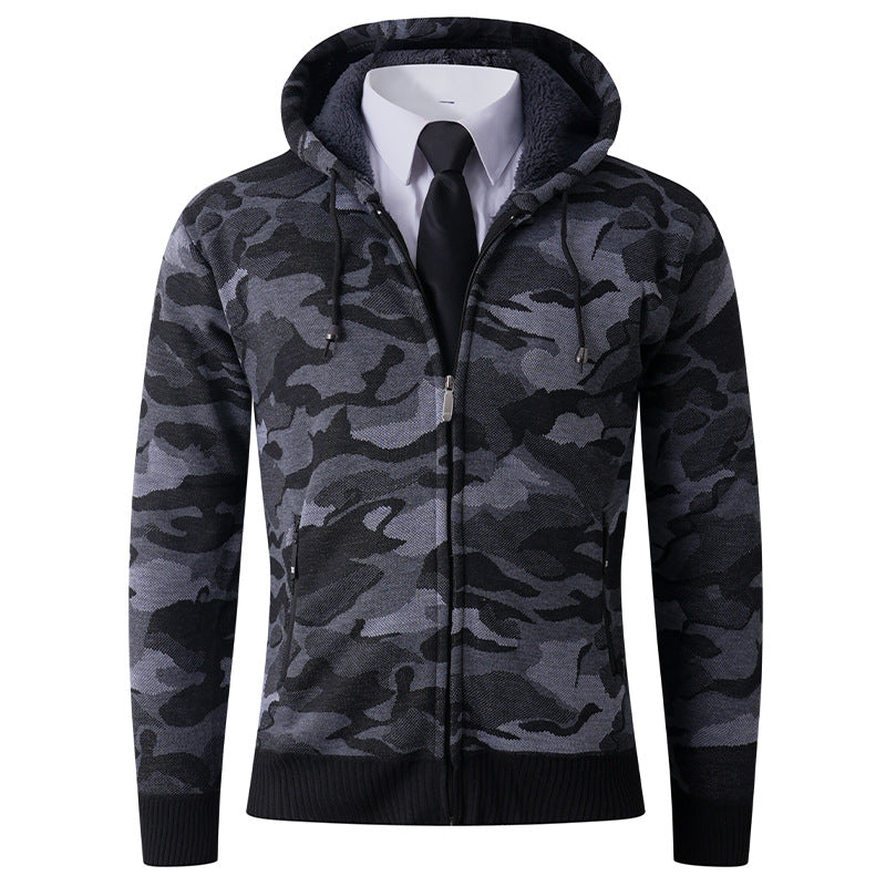 Herrar modisch hoodiejacka med stiligt camouflage-design Mirla-Eva Jonsson