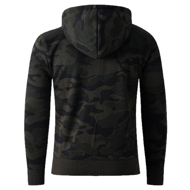 Herrar modisch hoodiejacka med stiligt camouflage-design Mirla-Eva Jonsson